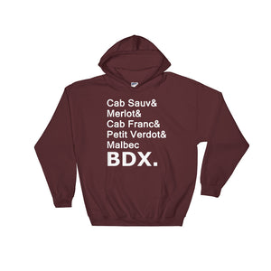 Bordeaux Varietals Hooded Sweatshirt (More Colors Available)