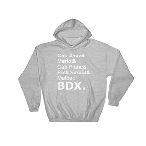 Bordeaux Varietals Hooded Sweatshirt (More Colors Available)
