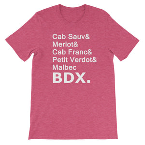 Bordeaux Varietals T-shirt (More Colors Available)